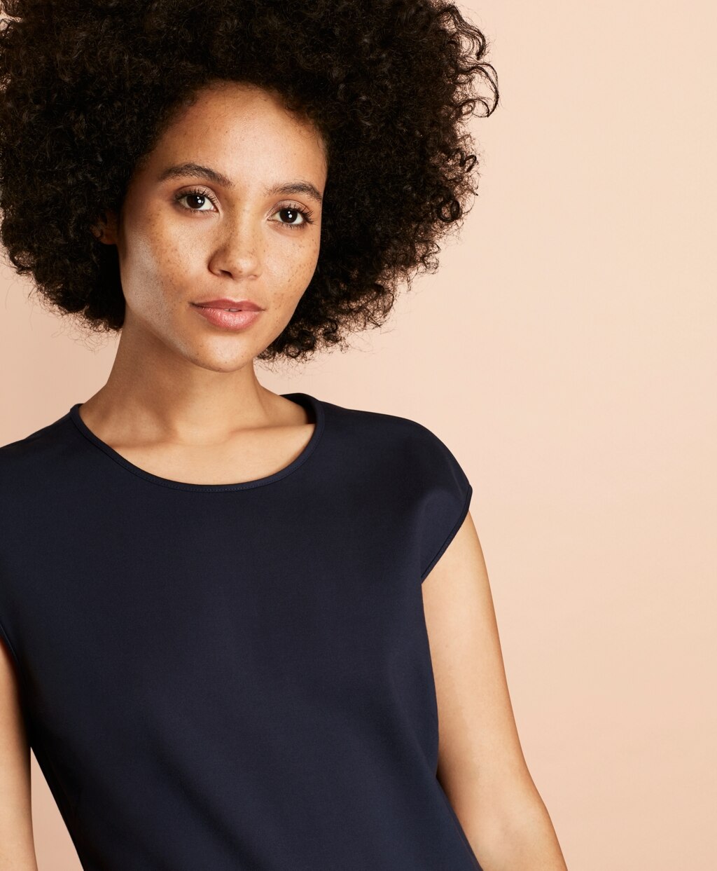 Ponte-Knit Flounce-Hem Dress