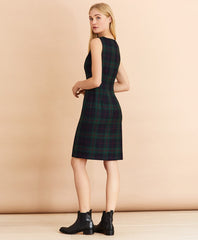 Tartan Wool-Blend A-Line Dress