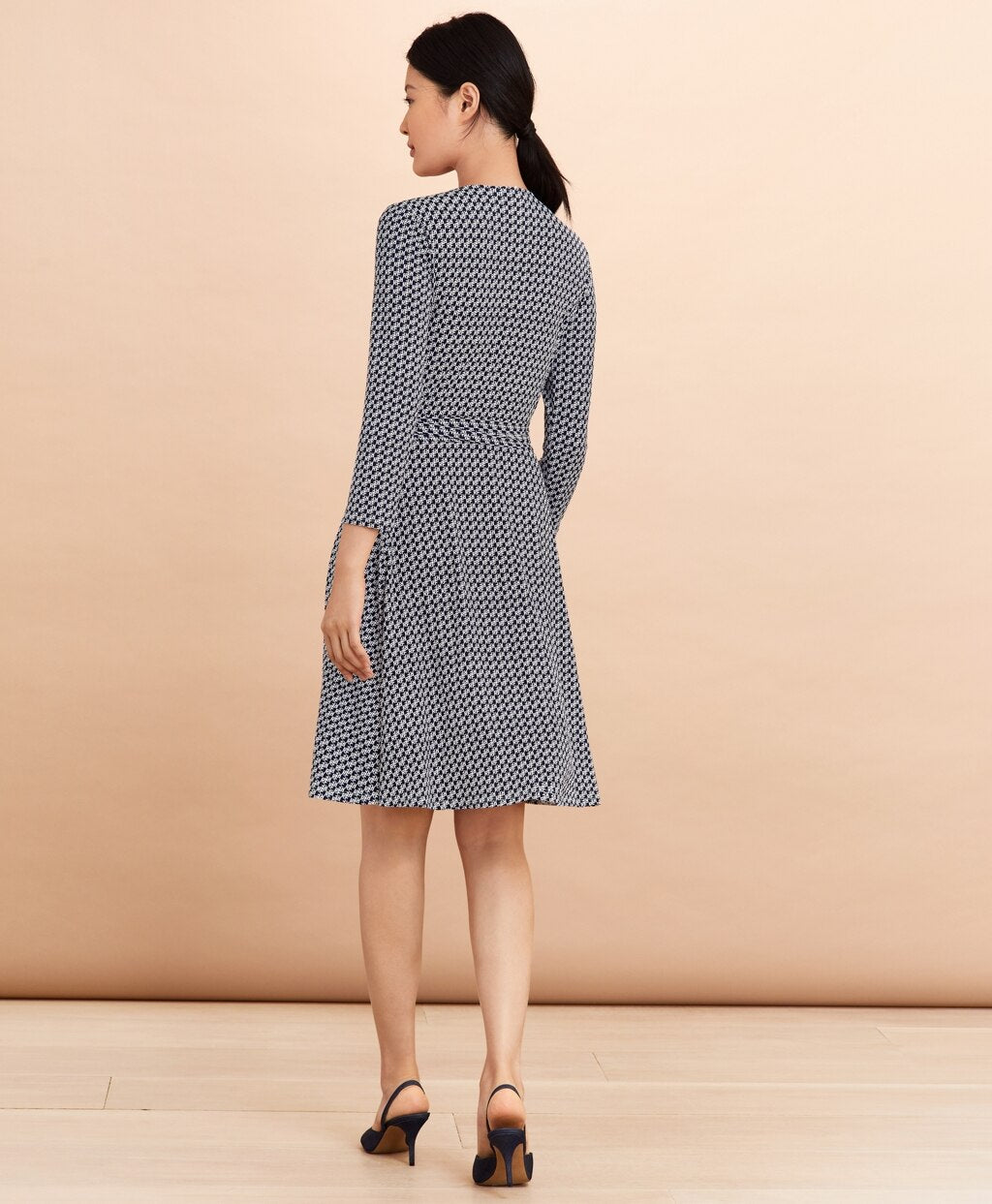 Logo-Print Jersey Wrap Dress