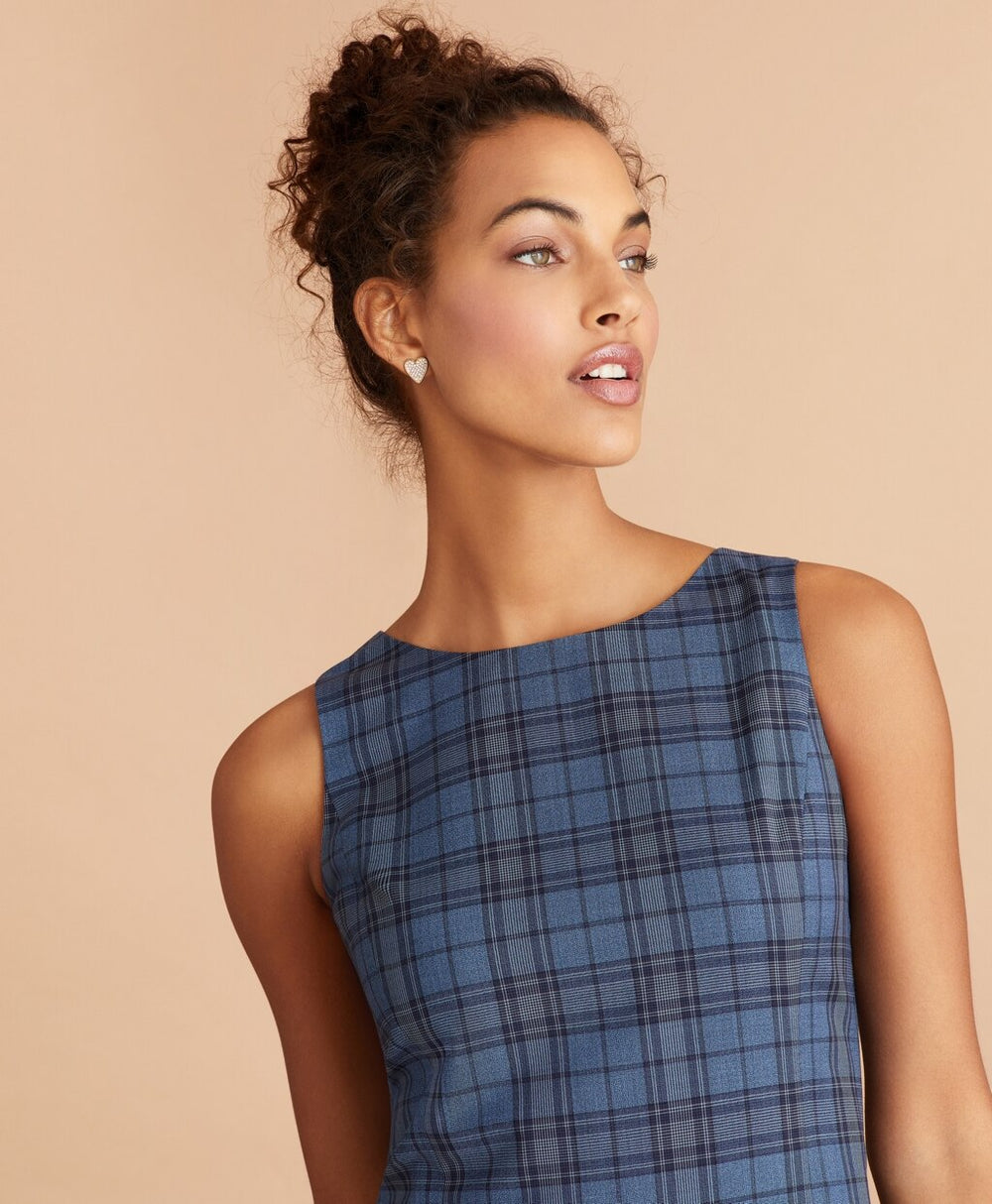 Tartan Wool Shift Dress