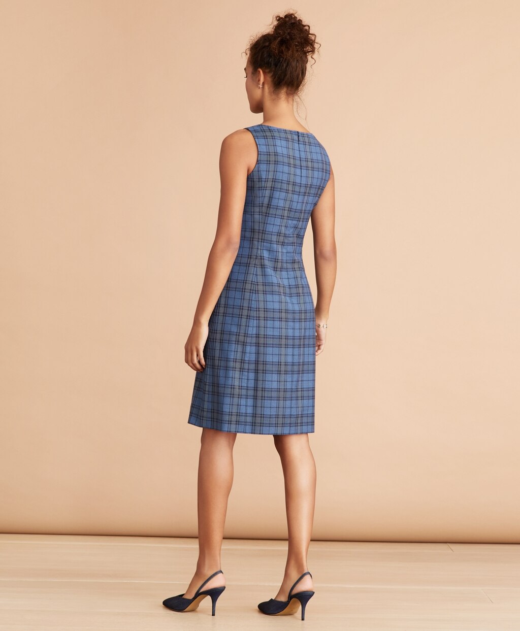 Tartan Wool Shift Dress