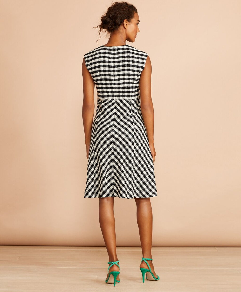 Gingham Boucle Dress