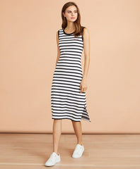 Striped Cotton Jersey Dress