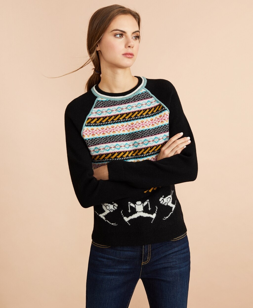 Stretch Merino Wool Skier Sweater