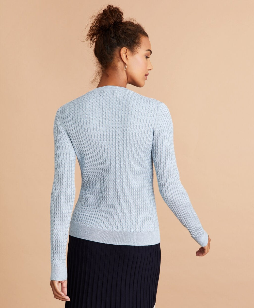 Shimmer-Knit Sweater
