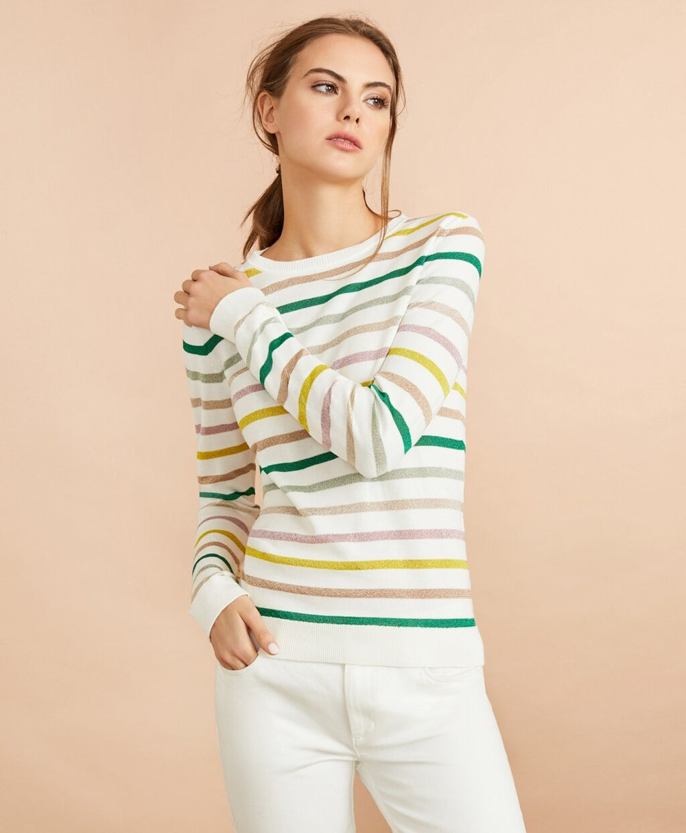 Shimmer Stripe Sweater