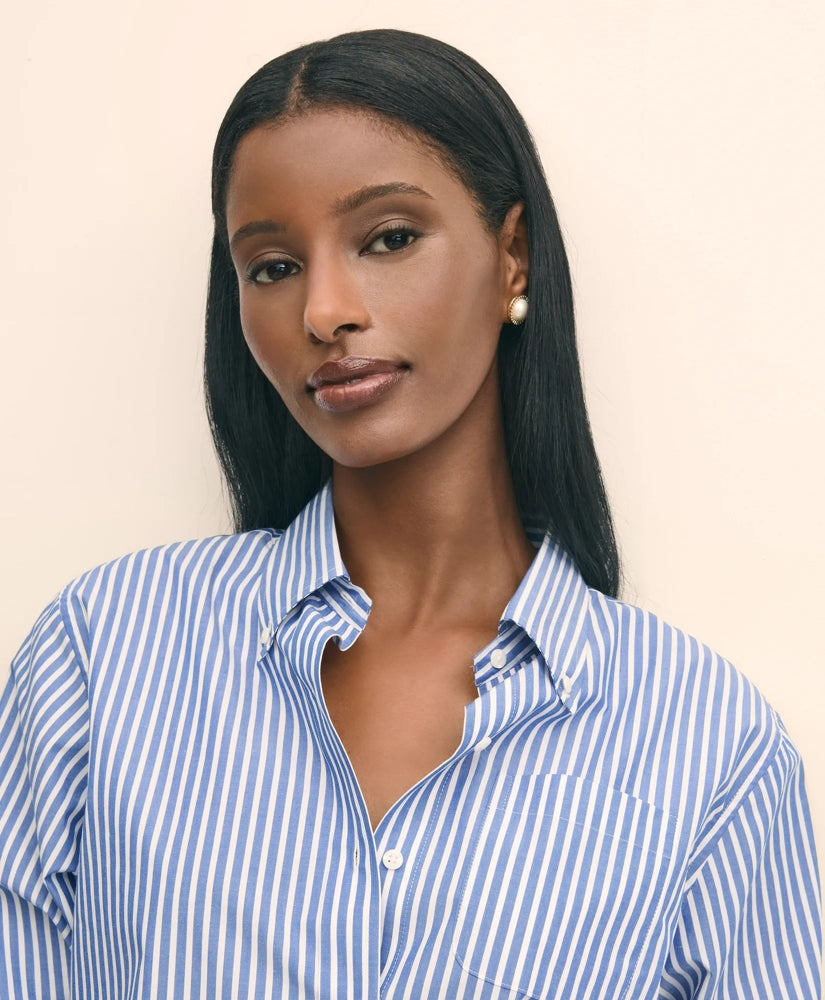 The Cropped Button-Down Shirt