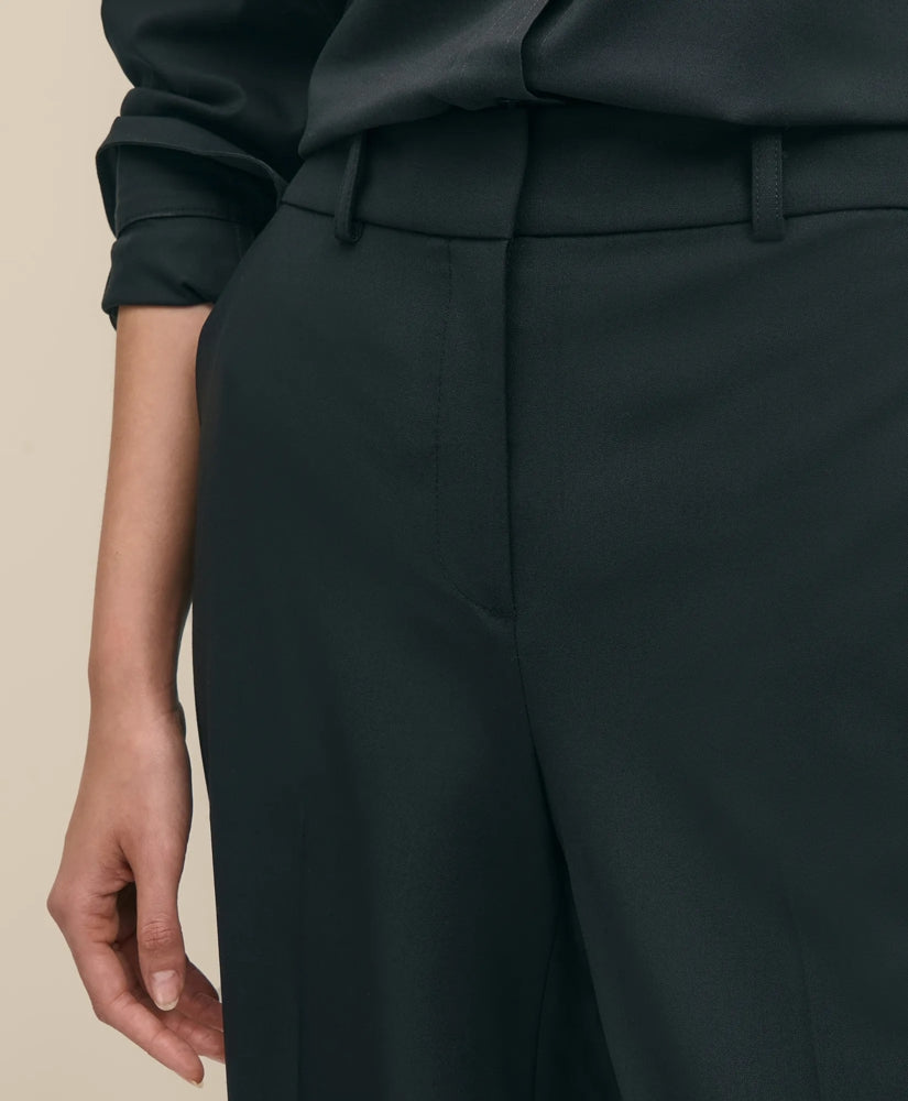 The Essentials Wide-Leg Trousers in Wool Blend