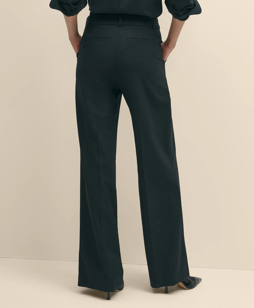 The Essentials Wide-Leg Trousers in Wool Blend
