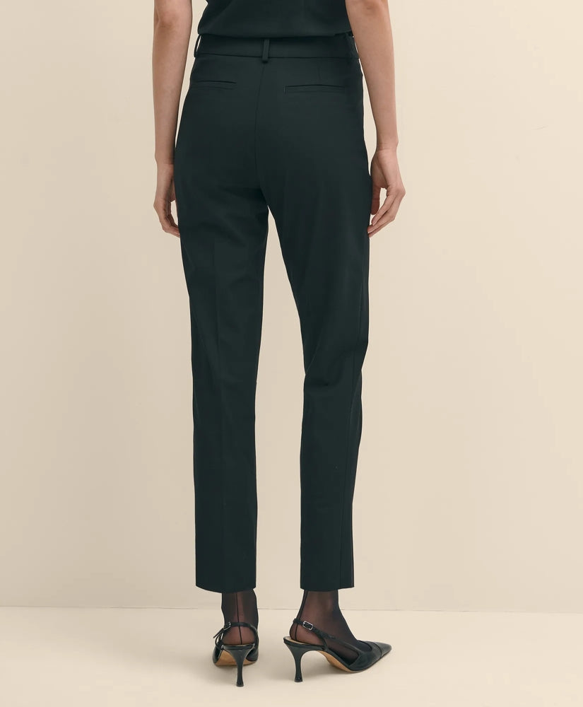 The Essentials Brooks Brothers Stretch Wool Slim Crop Pants