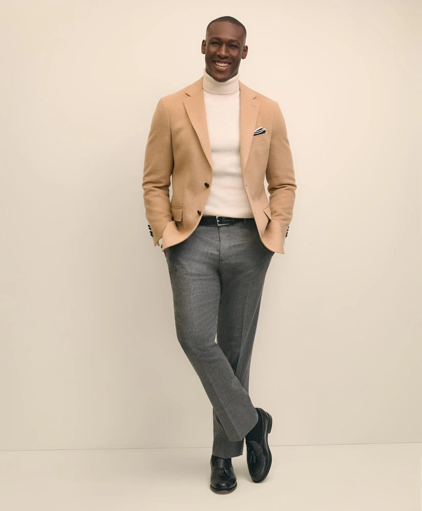 Traditional Fit Camel Hair Twill 1818 Sport Coat
