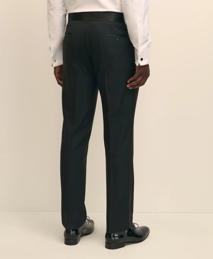 Traditional Fit Merino Wool Twill 1818 Tuxedo Pants