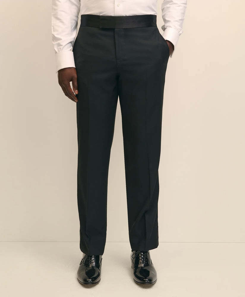 Traditional Fit Merino Wool Twill 1818 Tuxedo Pants