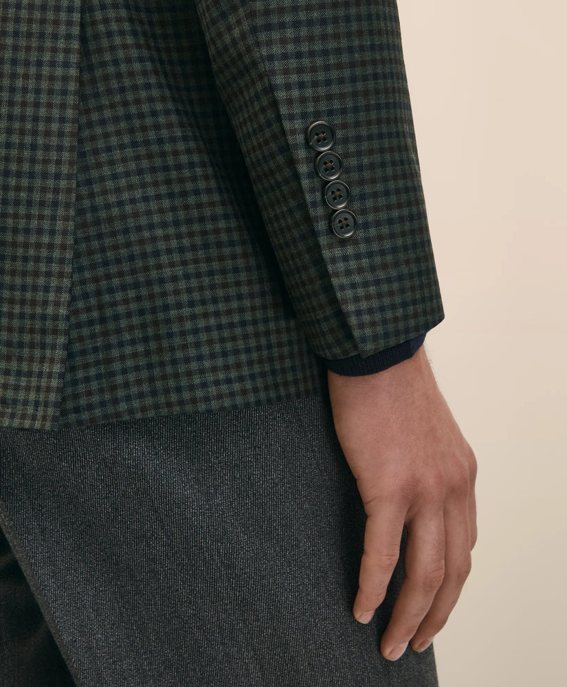 Classic Fit Wool Gingham Sport Coat