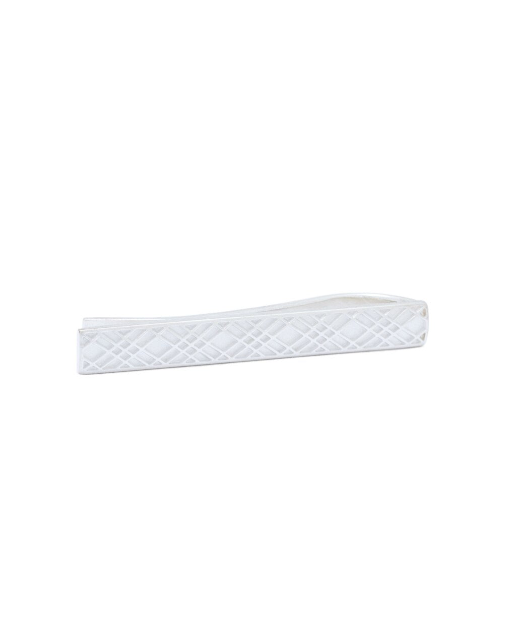 Sterling Silver Crisscross Tie Bar