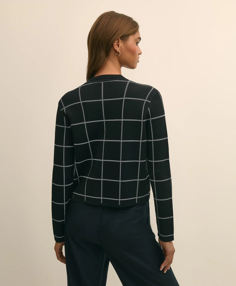 Windowpane Open Cardigan