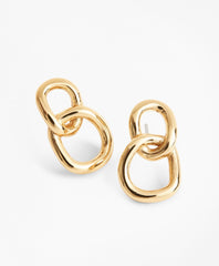 Gold-Plated Chain Earrings