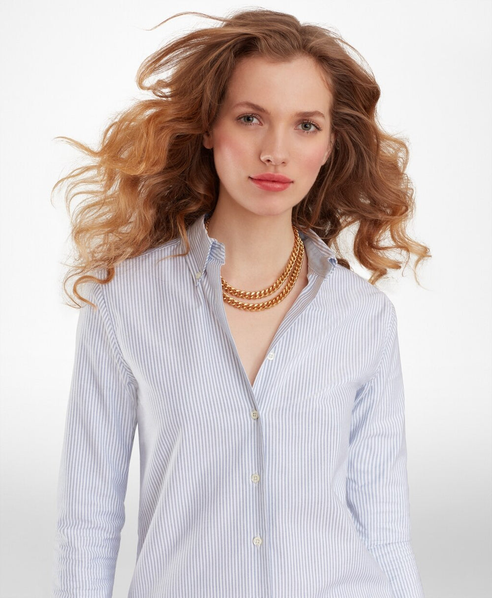 Gold-Plated Two-Strand Curb Chain Necklace