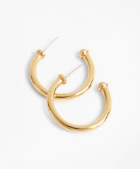 Gold-Plated Hoop Earrings