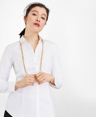 Gold-Plated Link and Rope Chain Necklace