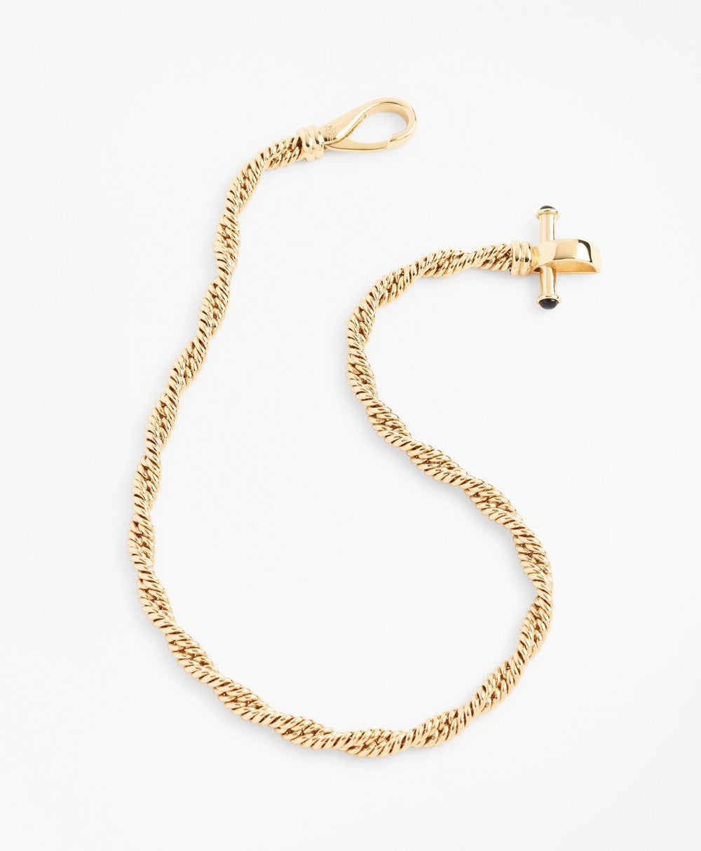 Gold-Plated Rope Chain Necklace