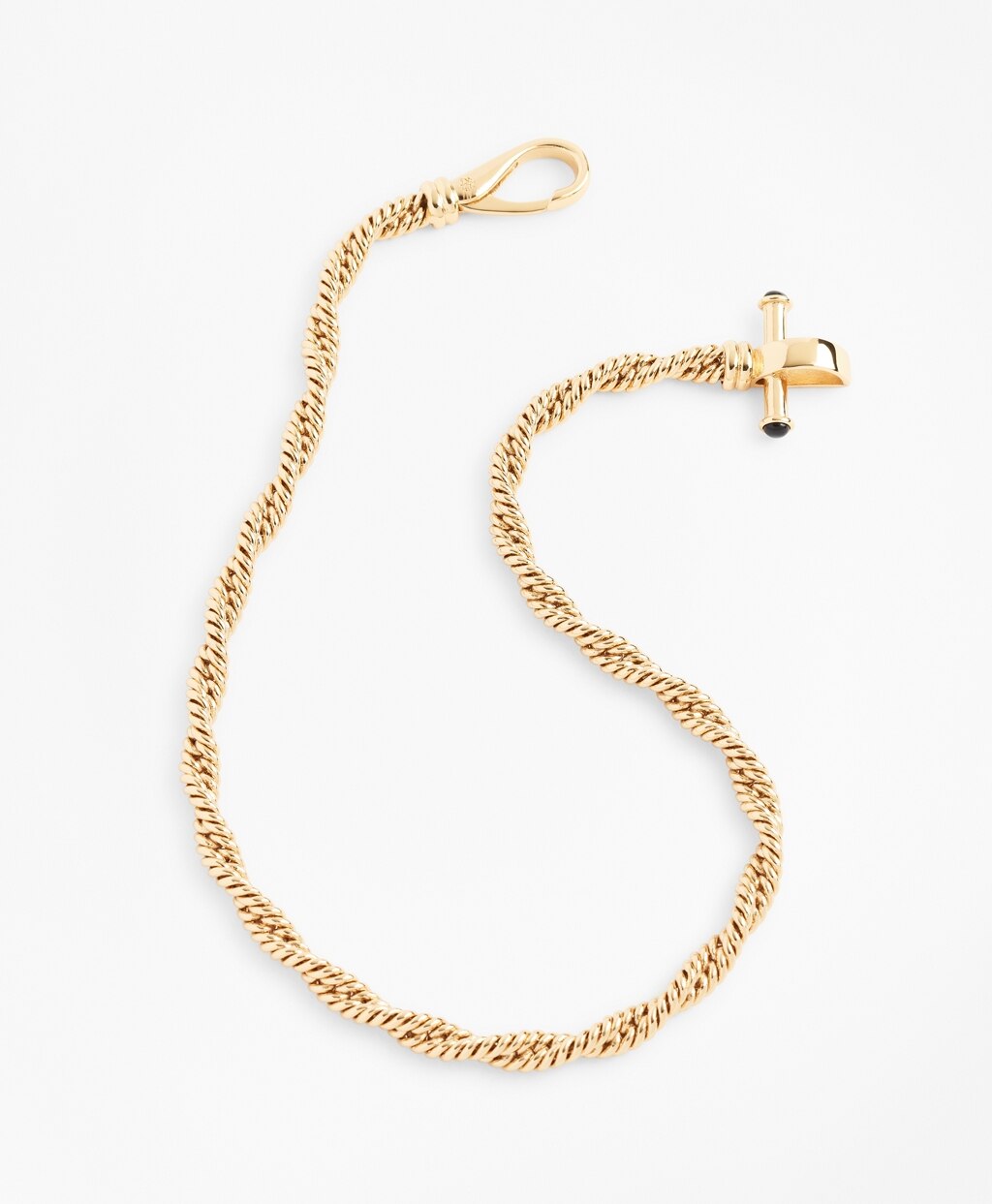 Gold-Plated Rope Chain Necklace