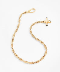 Gold-Plated Rope Chain Necklace