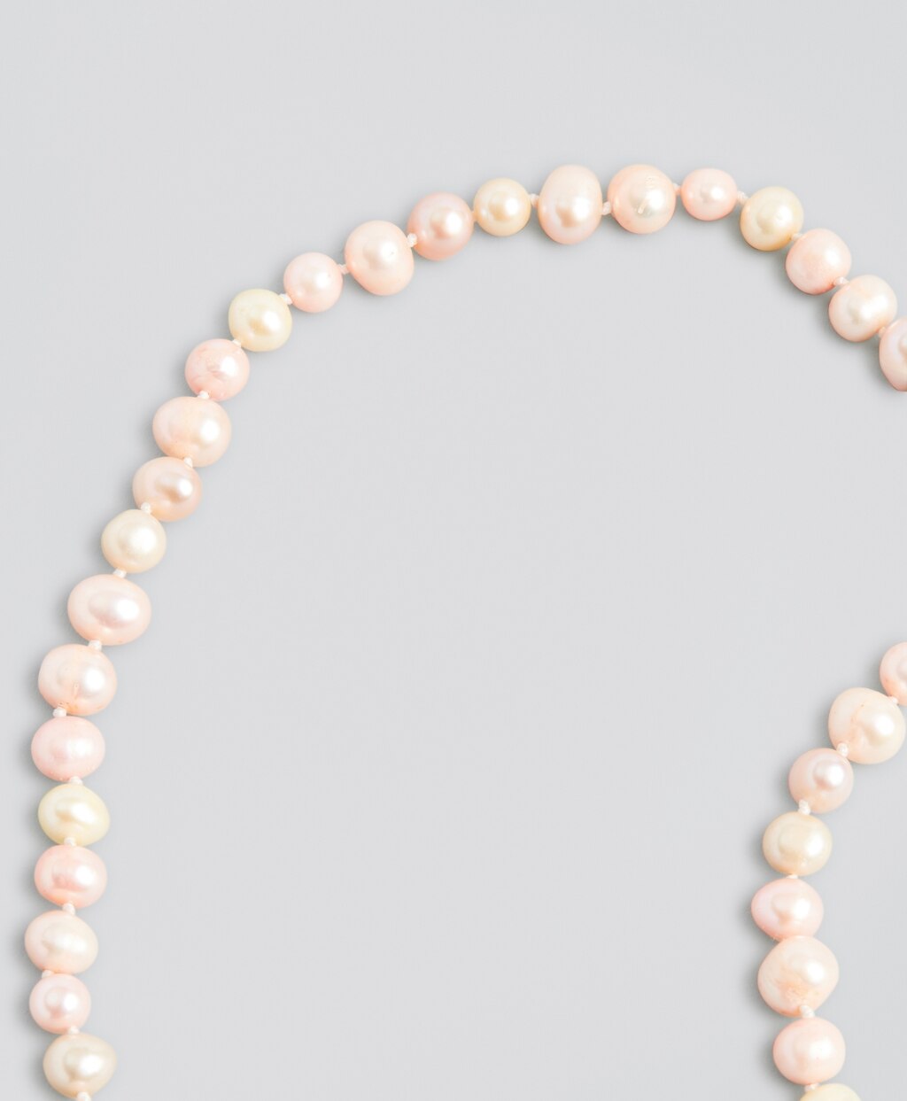 Long Ombre Freshwater Pearl Necklace