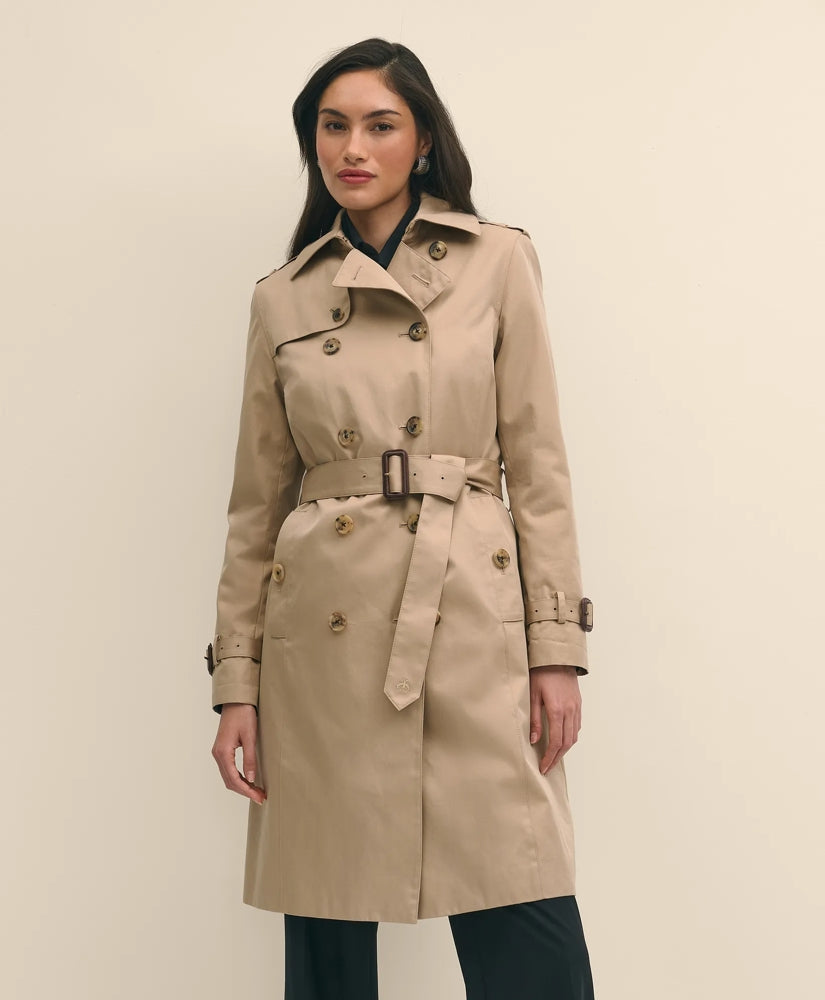 Water Repellent Trench Coat With Zip-Out Lining