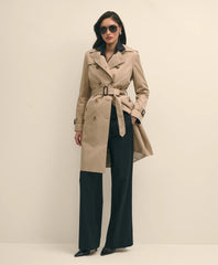 Water Repellent Trench Coat With Zip-Out Lining