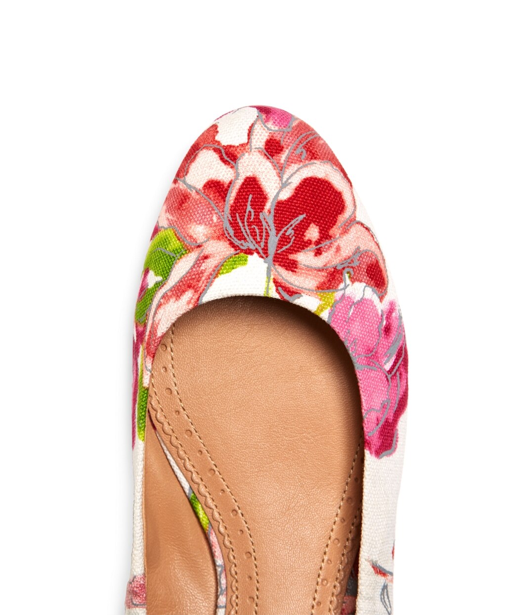 Floral Canvas Ballet Flats