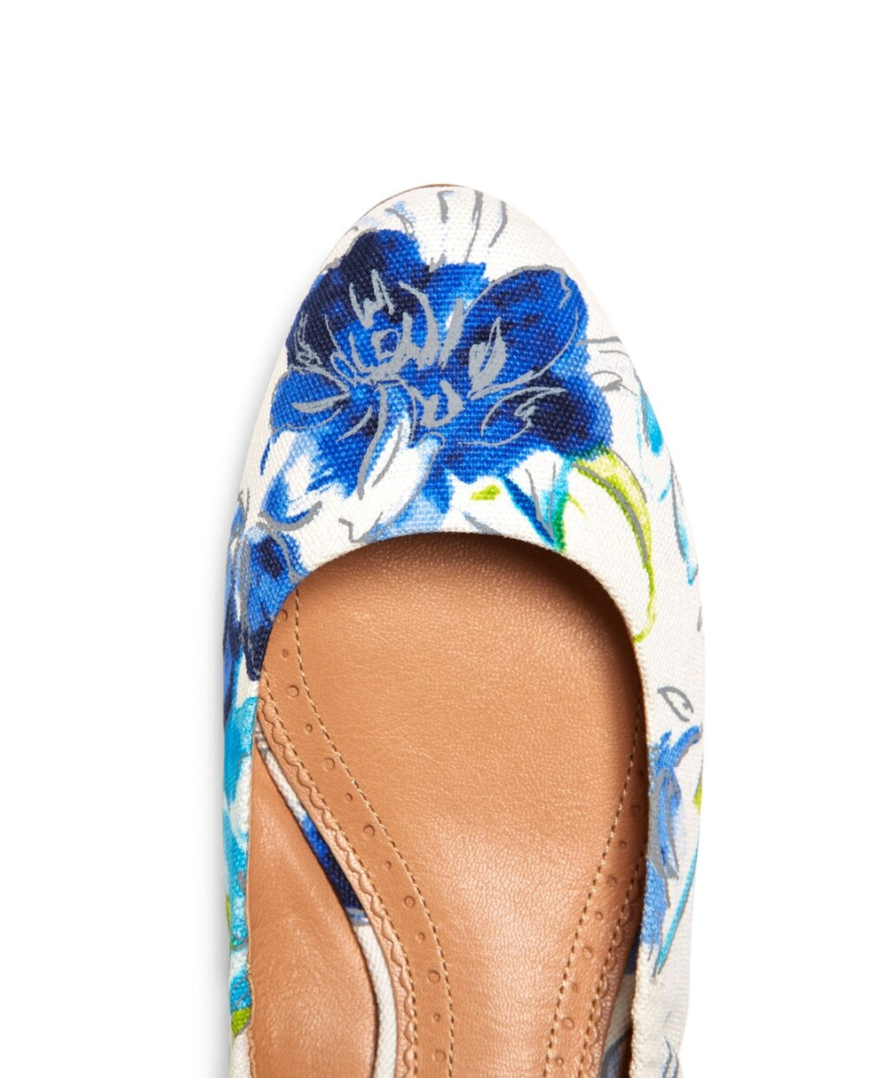 Floral Canvas Ballet Flats