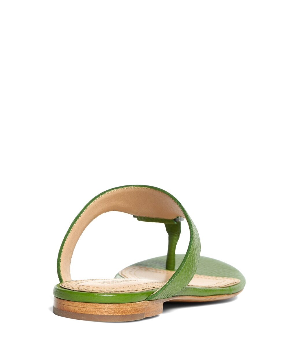 Tumbled Calfskin Thong Sandals