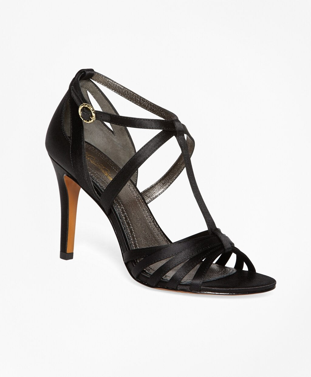Satin High-Heeled Sandals