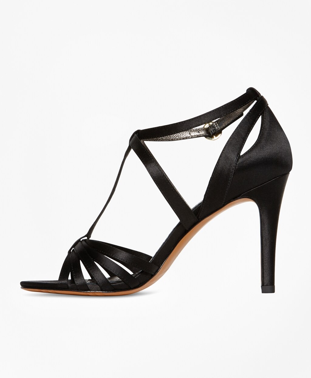 Satin High-Heeled Sandals