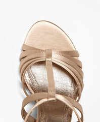 Satin High-Heeled Sandals