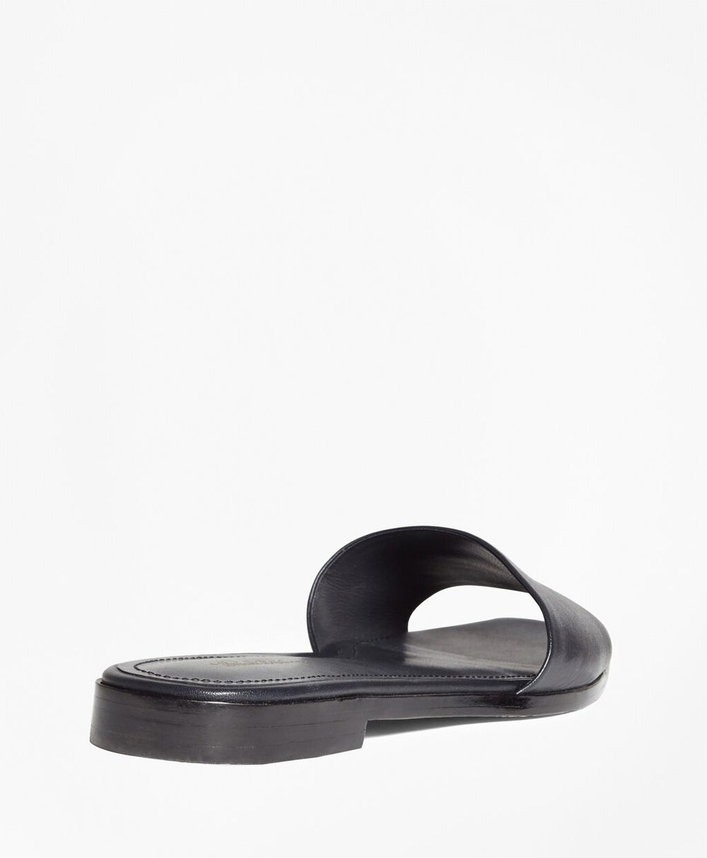 Leather Slide Sandals