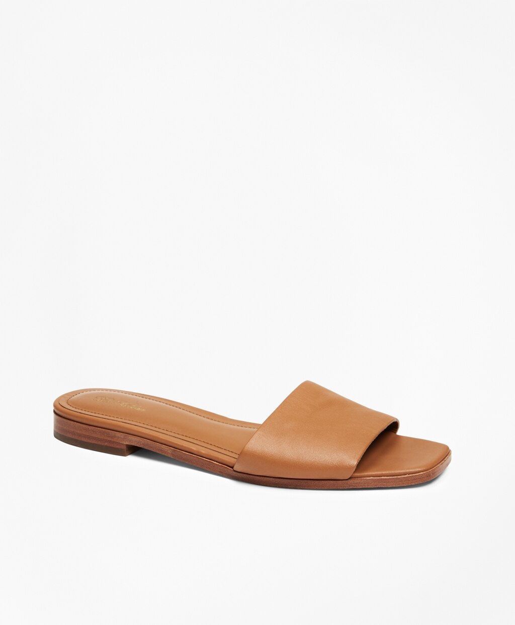 Leather Slide Sandals
