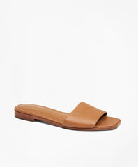 Leather Slide Sandals