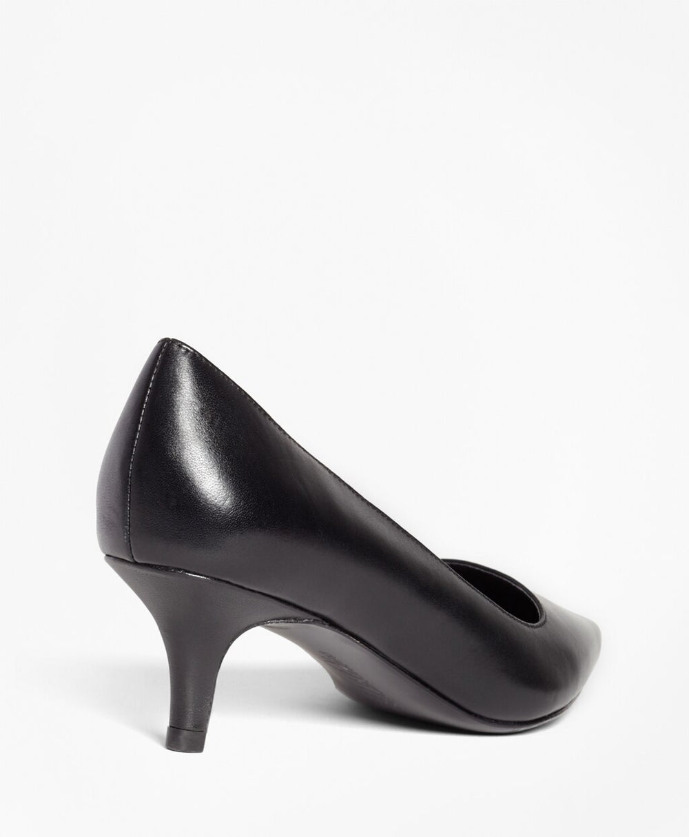 Leather Point-Toe Pumps