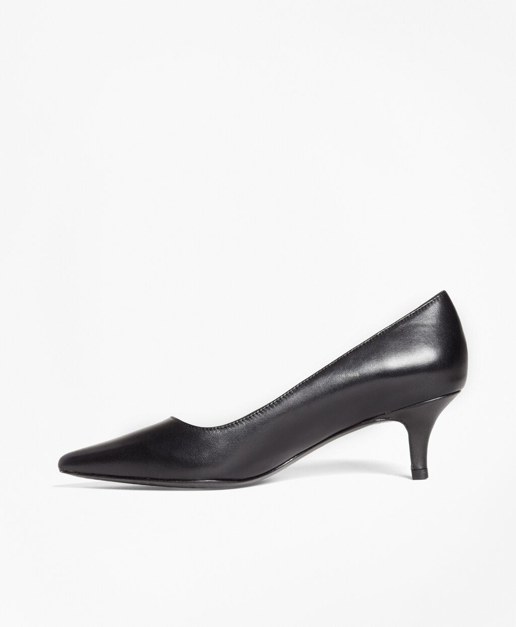 Leather Point-Toe Pumps
