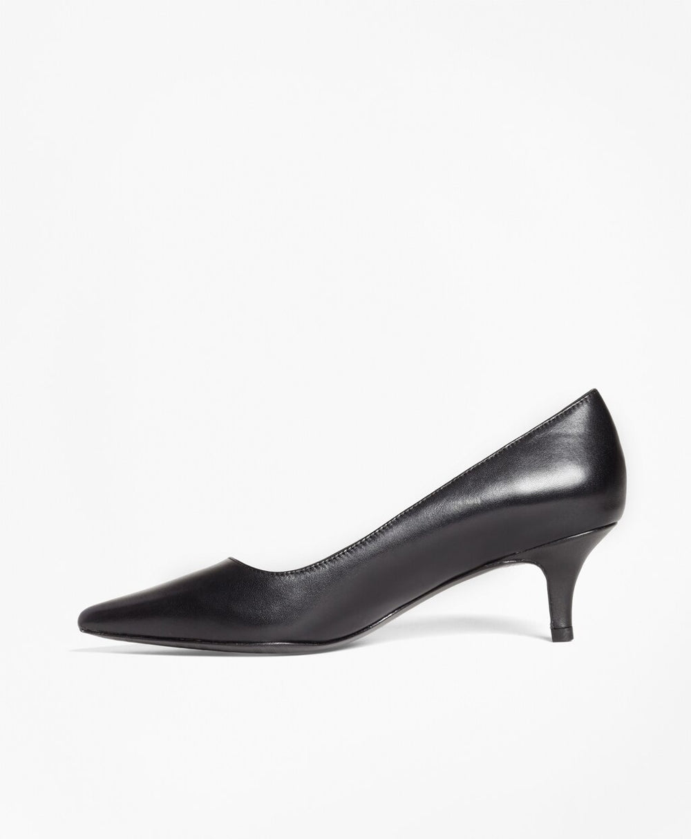 Leather Point-Toe Pumps
