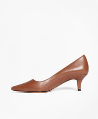 Leather Point-Toe Pumps