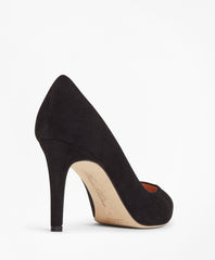 Suede Point-Toe Pumps