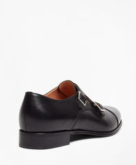 Leather Cap-Toe Monk Straps