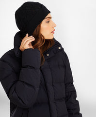 Pointelle Cable-Knit Cashmere Hat
