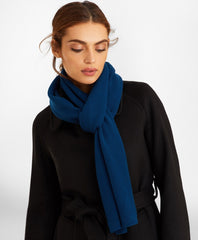 Waffle-Knit Merino Wool Scarf