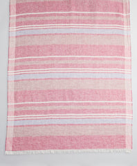 Striped Linen Oblong Scarf
