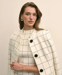 Windowpane Jacket & Dress Set
