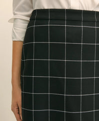 Windowpane Mini Skirt